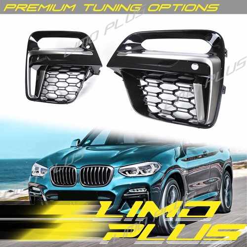 Cerium Grey Front Fog Light Cover Grille For BMW X3 G01 X4 G02 2018