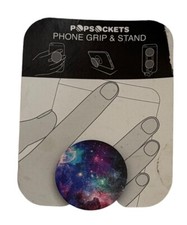 PopSockets Collapsible Grip  Stand for Phones and Tablets - Blue Nebula