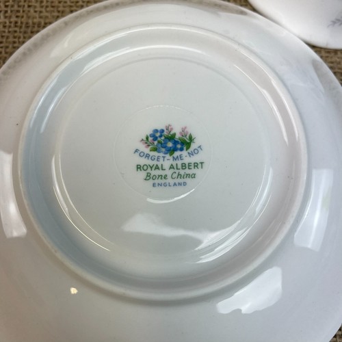 ROYAL ALBERT 'FORGET-ME-NOT' BONE CHINA TEA CUP SAUCER SIDE PLATE TRIO -2 - Picture 6 of 6