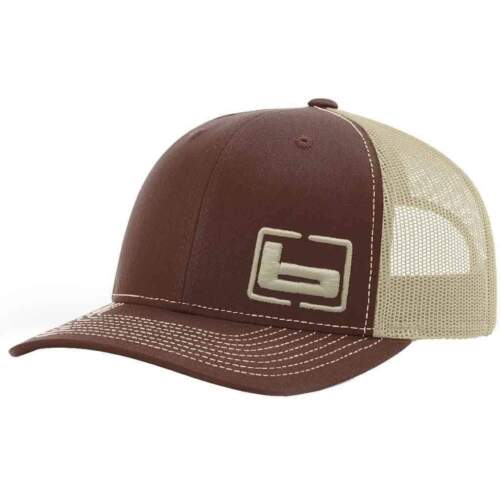 BANDED GEAR BROWN SIDE LOGO WITH KHAKI MESH BACK TRUCKERS HAT - Picture 1 of 1