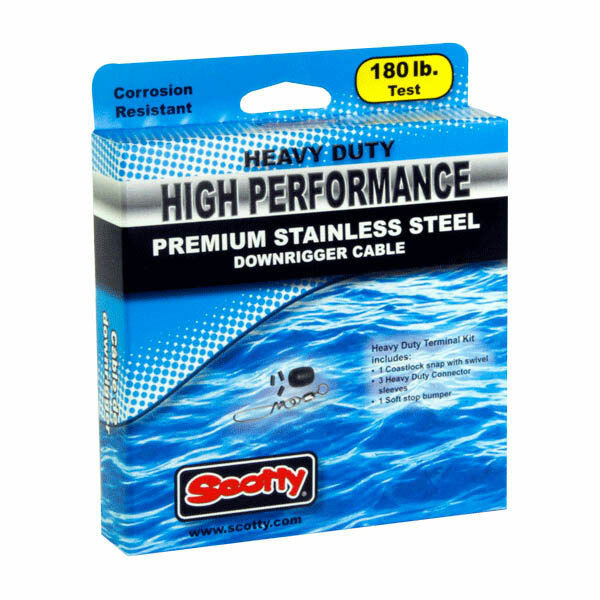 Высокопрочный трос из нержавеющей стали Scotty 300 Heavy Duty, 2401K