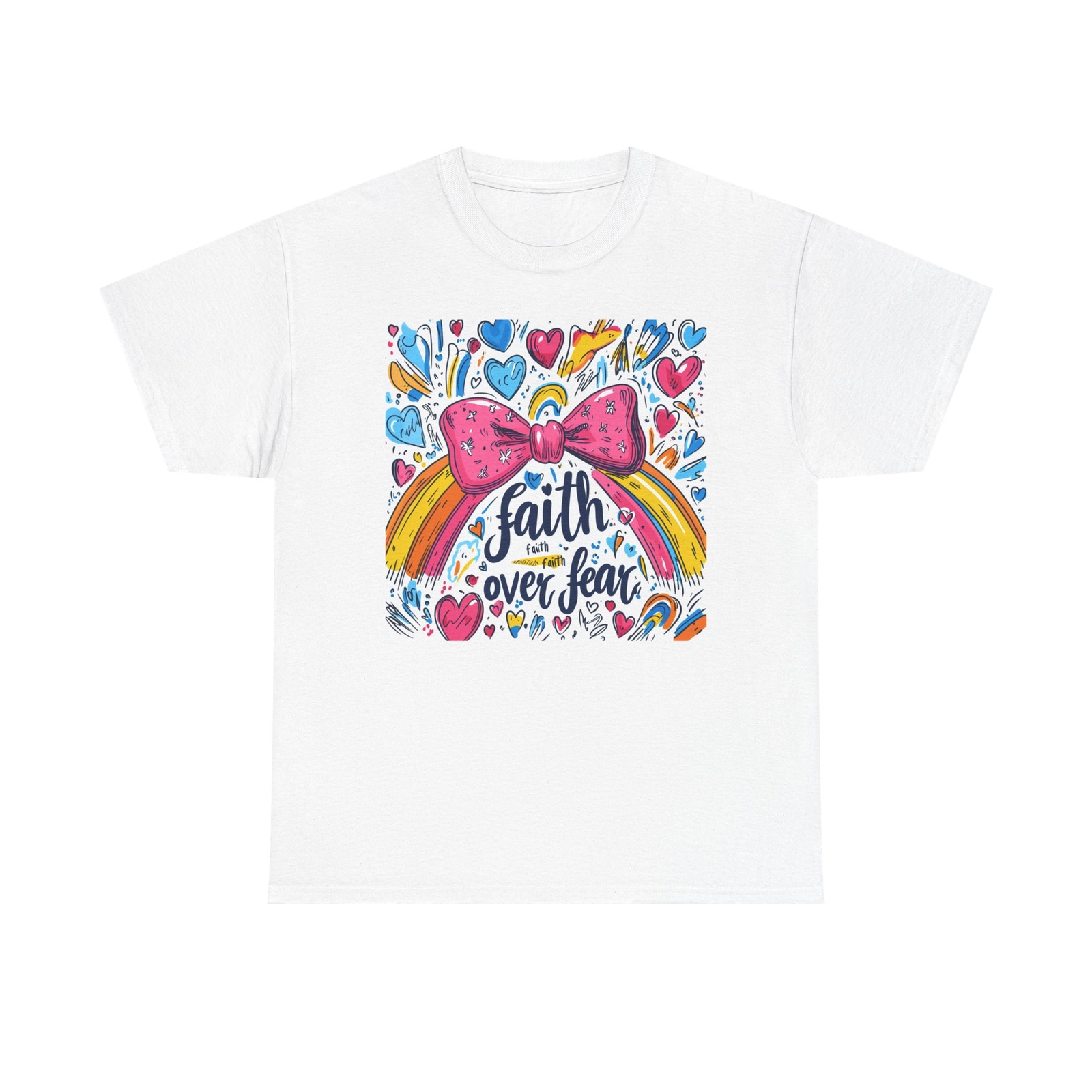 Faith Over Fear Unisex Heavy Cotton T-Shirt