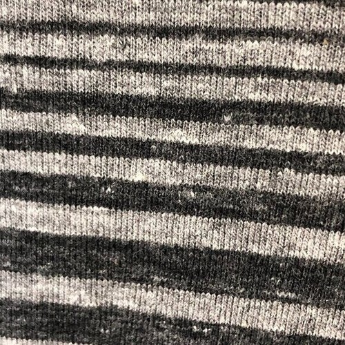 Three Dots T Shirt Striped Dress Womens sz Small Gray Black Long Sleeve Gorpcore - Picture 4 of 7