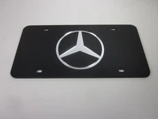 Mercedes-Benz Acrlic Mirror License Plate Auto Tag nice