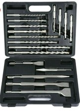 17pc Drill Bits & Chisel SDS Plus Rotary Hammer BIt Set Fits Bosch & Hilti Tools