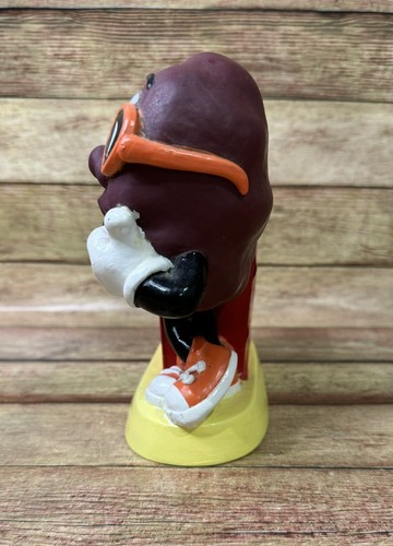 Vintage 1987 California Raisins Coin Bank Piggy Bank Claymations With Stopper - Picture 5 of 11