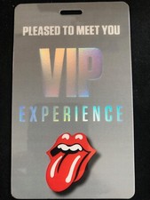 Rolling Stones Backstage Pass Laminate VIP.