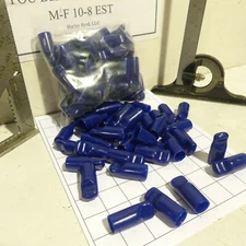 Qty 80: Alliance Plastic CaPlug DMPC-0615 Blue PVC Cap - .615"ID  Covers 5/8" OD