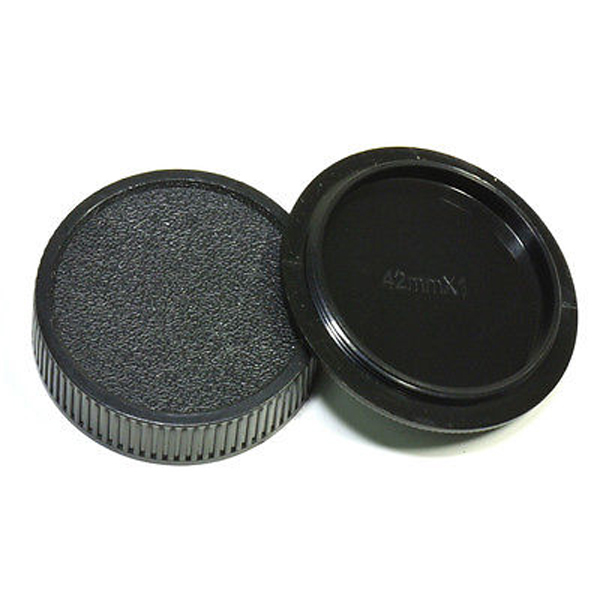 Camera Body + Rear Lens Cap for M42 42mm Pentax Praktica Fujica Zenit - UK STOCK
