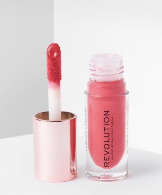 Makeup Revolution London Pout Bomb Plumping Lip Gloss Peachy 4.6 ml