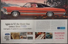 Original 1967 Ford AD: Again in '67 the Quiet One comes from FORD