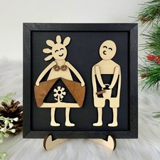 Wedding Gifts for Couples Funny Picture Frame Wood Plaque for Newlyweds