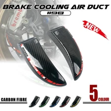 Carbon Fiber Front Caliper Air Ducts Brake Cooling Carbon For DUCATI 1198 09-10