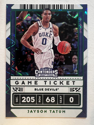 2020 Panini Contenders Draft Picks Game Ticket Green Explosion Jayson Tatum