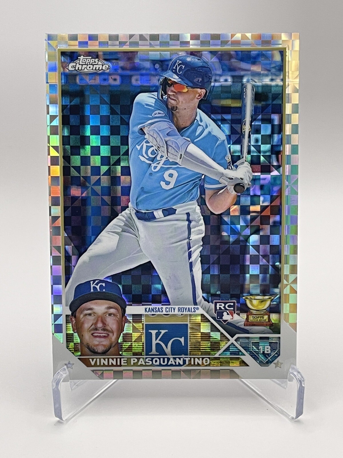 2023 Topps Chrome Vinnie Pasquantino X-fractor #119 Rookie RC KC Royals Rookie