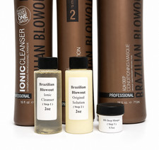 2.0oz Brazilian Blowout Original Solution 3 Step Kit Fast Shipping