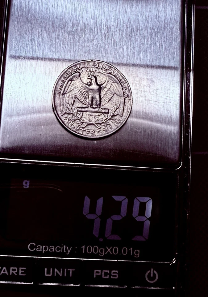 1970 D WASHINGTON QUARTER STRUCK ON  "WRONG/SPLIT PLANCHET"  MAJOR ERROR COIN - Image 2 of 4