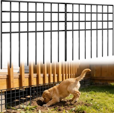 42.5ft(L) x 13in(H) Garden Fence Animal Barrier, 30 Panels No Dig Fence Panels..