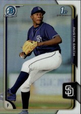 2015 Bowman Draft Austin Smith #180 Chrome Refractors San Diego Padres 16M