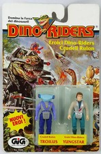 Dino Riders Action Figures - Dedeye (Troilus) & Yungstar - Tyco GIG Italy