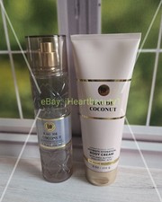 bath and body works everyday luxuries eau de coconut mist and body cream