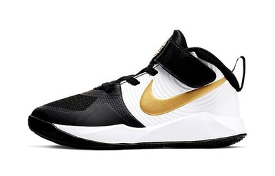 Nike Team Hustle D9 Mid Black Metallic Gold - AQ4225-004