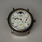 Vintage SEIKO 7F38-6140 Moon Phase Quartz Men's Watch For Parts Only As Is