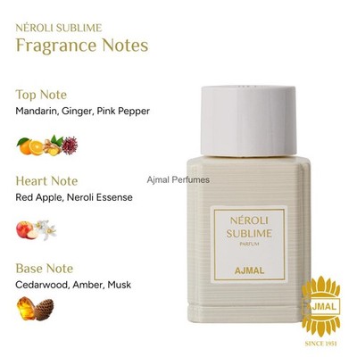 Ajmal Oud Marquis Néroli Sublime Eau de Parfum for Women 3.4 fl oz / 100 ml