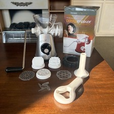 Easy Health Manual Meat Grinder Mincer & Pasta Maker GP-10 Red New In Box GP10-R