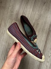 Onitsuka Tiger Women  s Ballet Flats 08B-HN889 Red Blue Polka Dot US 7