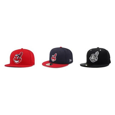 Cleveland Indians New Era 59FIFTY Chief Wahoo Logo Fitted Hat MLB Collection