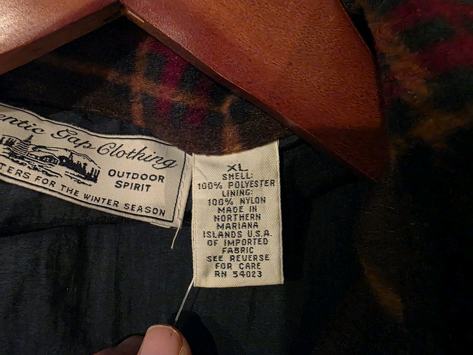 Flannel Winter Jacket Authentic Gap Clothing Vint… - image 3