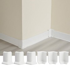 Baseboard Corner Protector, Self Adhesive 2.1inch Width 3 Inside  3 Outside ...
