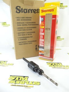 CASE OF 6 NEW!!! STARRETT "A6 6" SDS KWIK CHANGE SYSTEM FOR HOLE SAWS