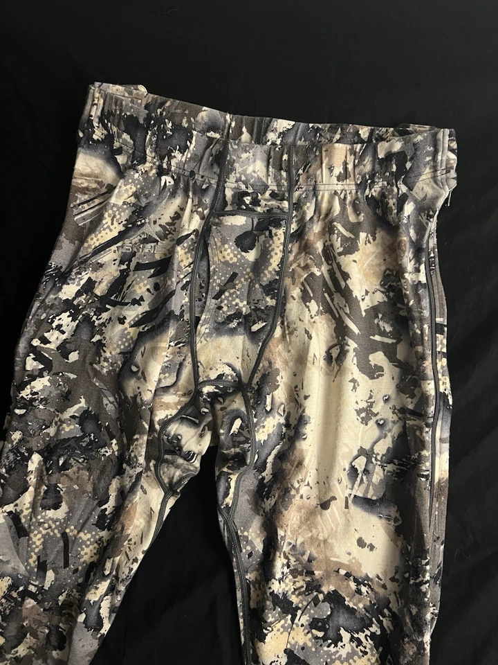 SKRE GEAR KAIBAB 300 Merino Bottoms Mens XL Solace Camo Zip Base Layer Pants - Image 2 of 4