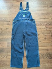 Liberty Denim Bibs Overalls Men's 42 x 28 Blue Workwear Carpenter Farmer Utility