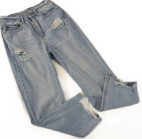 American Eagle Jeans Womens 8 Regular Highest Rise 90s Boyfriend Distressed