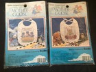 Bucilla Mother Goose Cross Stitch Bib Kits Pat-a-Cake & Sixpence Lot Of 2 — photo 1