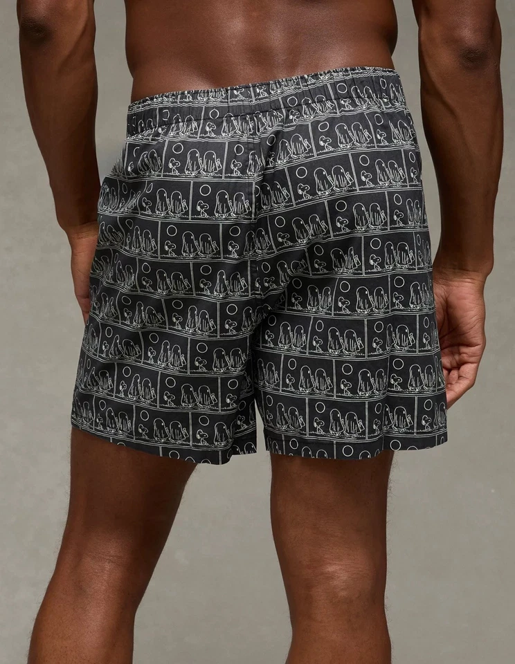 NUEVO CON ETIQUETAS AGOTADO AEO Hombre Peanuts Ghost Calzoncillo Boxer Corto XL BRILLA EN LA OSCURIDAD Foto 2 de 4