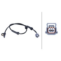 Sensor Raddrehzahl Vorderachse 2-Polig Hella FüR U.A. Nissan Qashqai