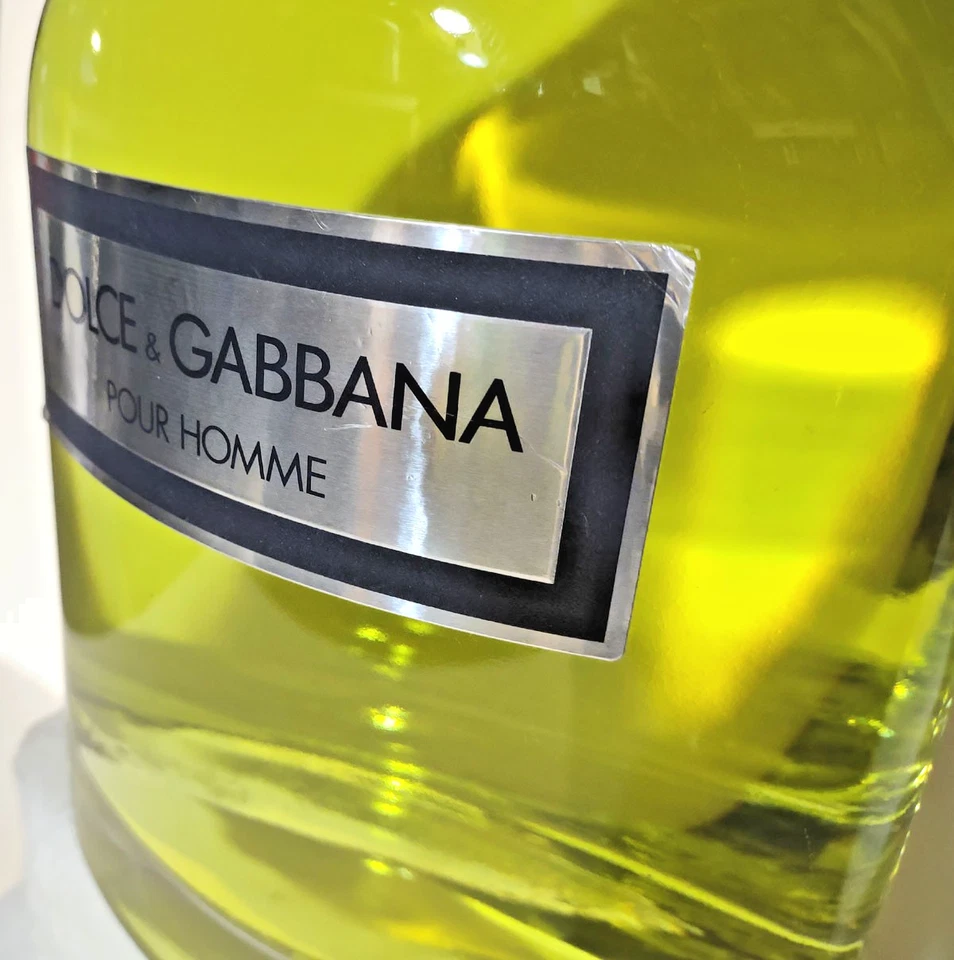 factice dummy XXL -D&G Pour Homme- (2012)  in vetro massiccio vintage - Immagine 2 di 4