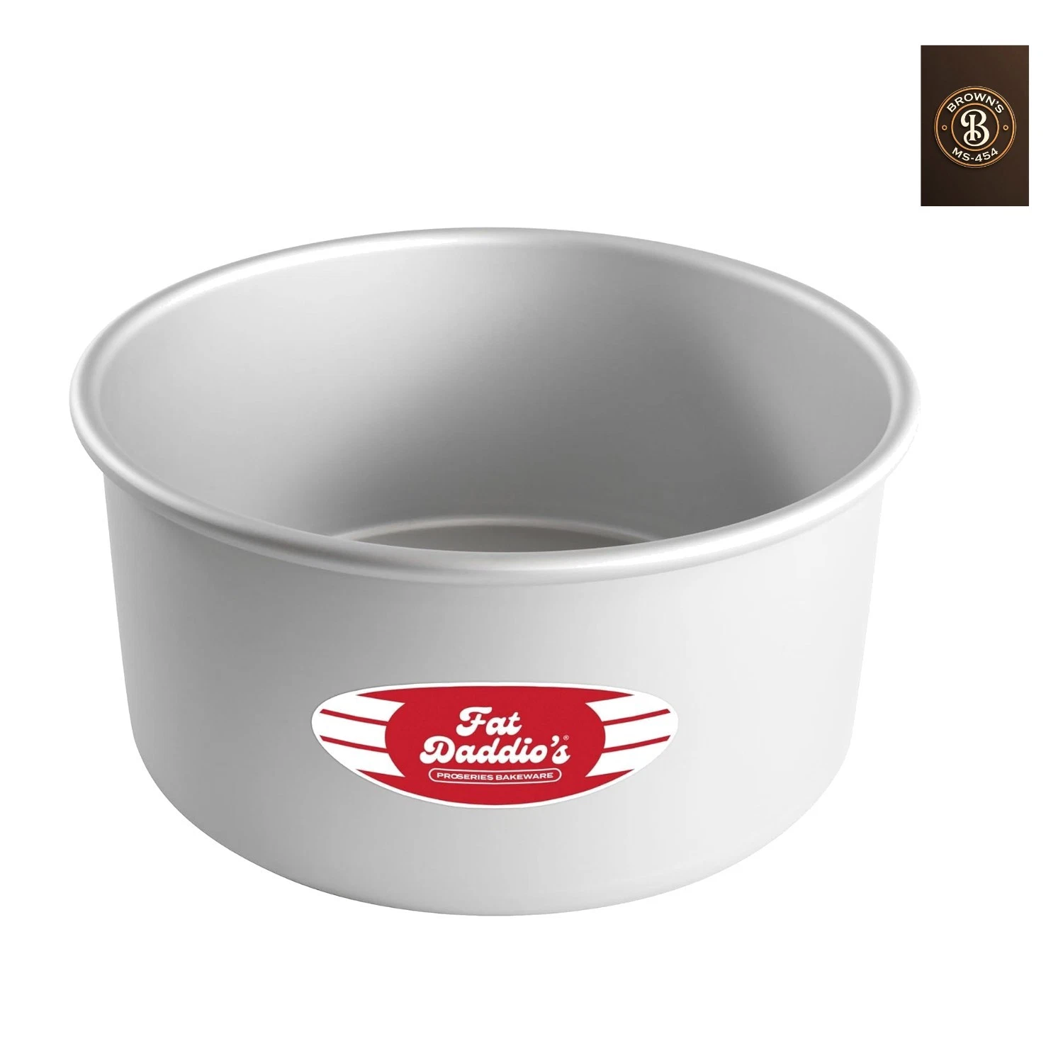 PRD-84 Anodized Aluminum Round Cake Pan, 8 x 4 inch