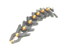 Micro Plastic Spring Clamp 8Pc 2 1/2" Swivel Grips Rust Resistant