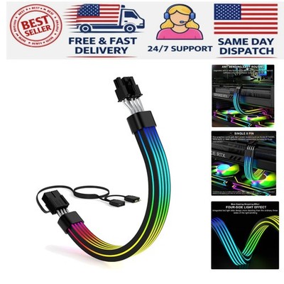 Flexible RGB 8-Pin PCIe Cable for RTX & RX Series - Immersive Lighting Effects