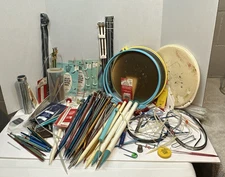 Knitting Needles, Crochet Hooks & Accessories Lot Various Sizes And Brands 100+