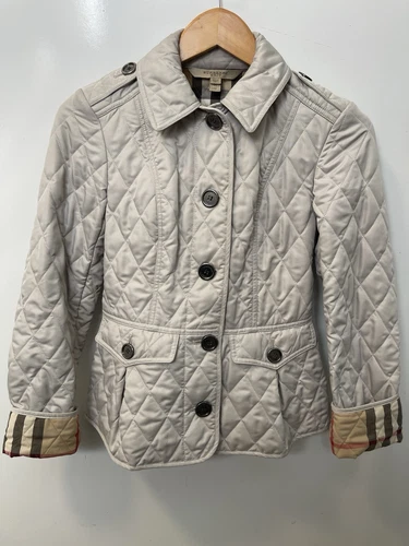 Burberry Brit giacca trapuntata donna grigio immacolato taglia XS