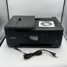 Impresora todo en uno Canon PIXMA TR7620 Wi-Fi + copiadora, escáner, fax y paquete de CD