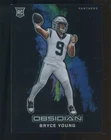 2023 Obsidian Black Color Blast #15 Bryce Young Panthers RC Rookie SSP CASE HIT