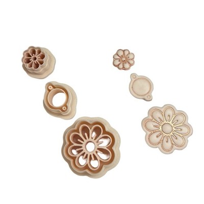 Gänseblümchen Set Blume Polymer Ton Schneider | 3D gedrucktes Ton Werkzeug | IrisCrafts7 UK