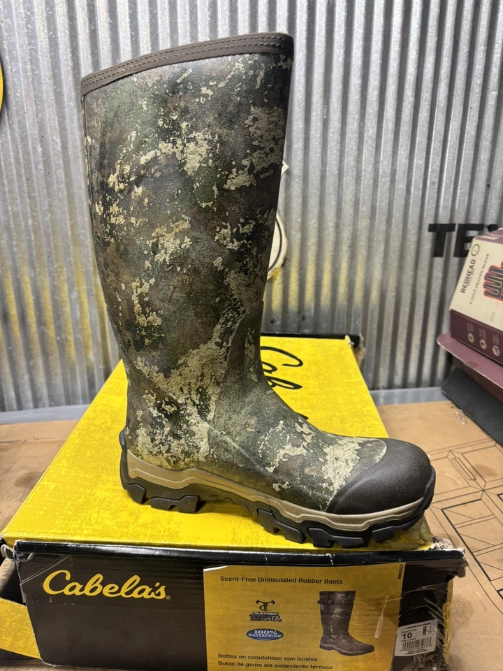 Cabelas Scent Free Uninsulated Rubber Boots Size 10 - Image 4 of 4